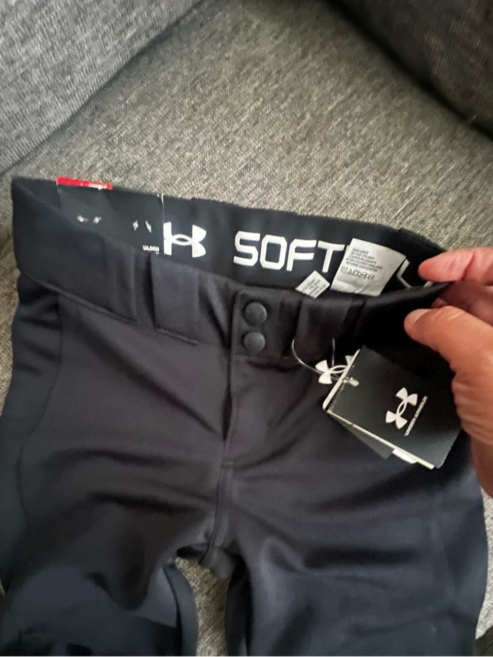Under Armour Youth YXS Baseball Softball Knicker Pants Black Cropped - Picture 4 of 7